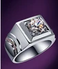 14K White Gold Man 2Ct D Color Moissanite Test Positive Men Anniversary Ring AU585 Gold Luxury Quality Jewelry Gift for Him 1