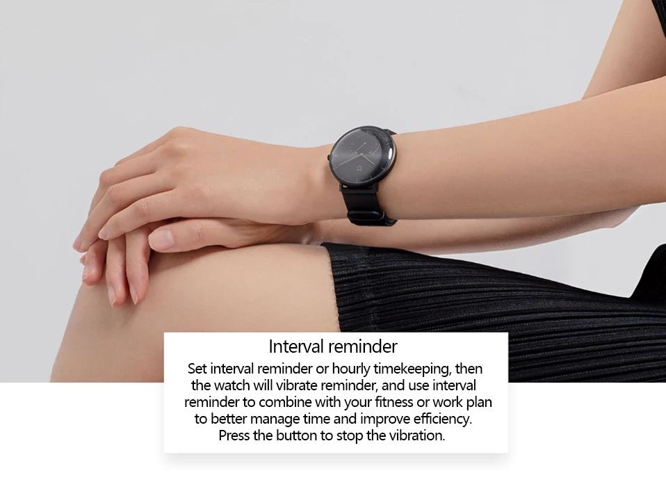 Original Xiaomi Mijia Quartz Smart Watch Pedometer Intelligent Reminder Life Waterproof Smart Watch Quartz Mijia Smartwatch (9)