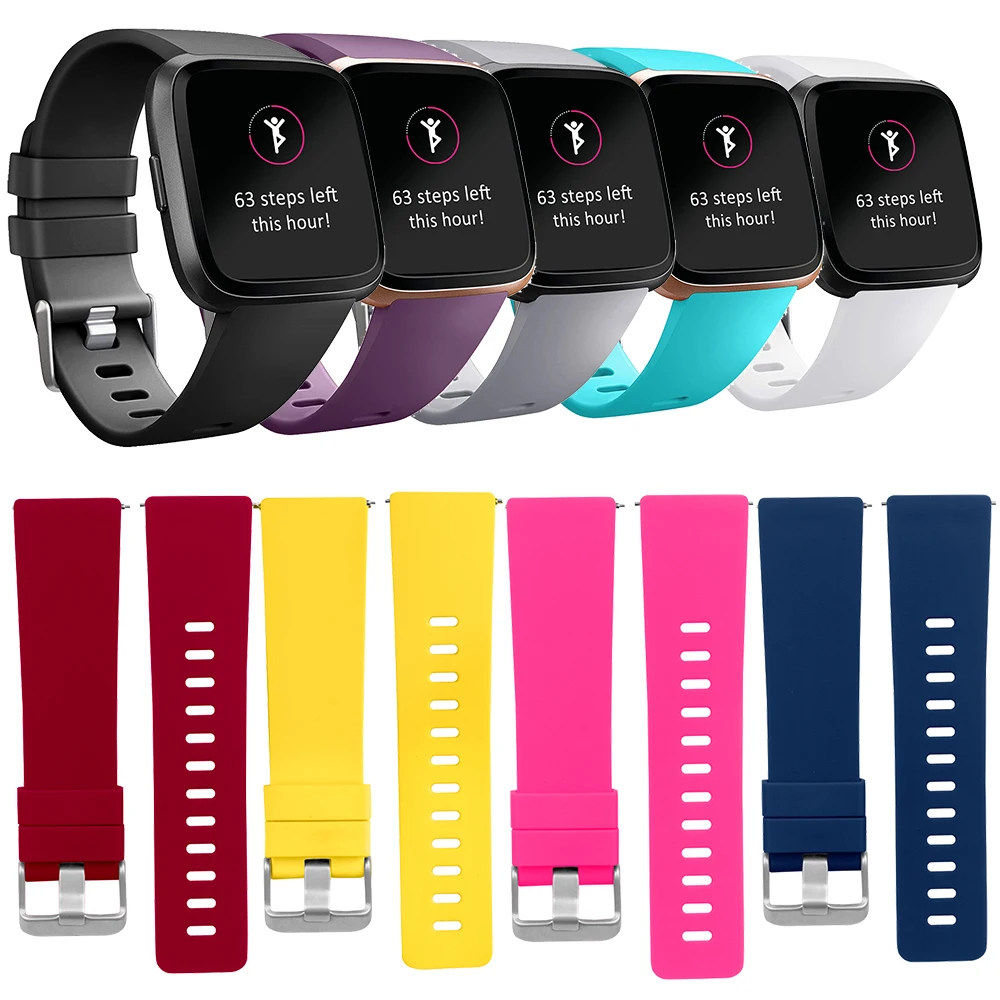 Ремешок для Fitbit Versa силиконовый браслет умных часов Браслет и Lite цветные