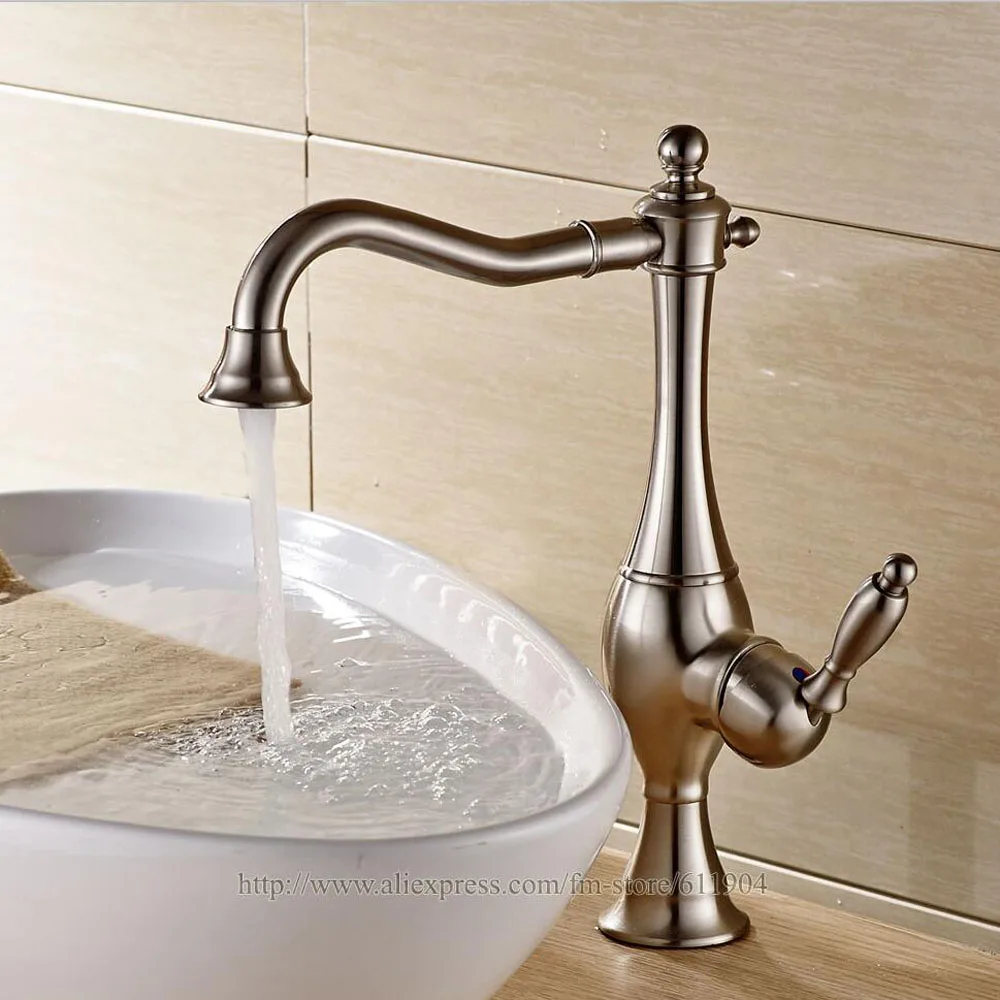 Bathroom Faucet Classic Lavatory Bath Basin Sink Tall Small Faucets ...