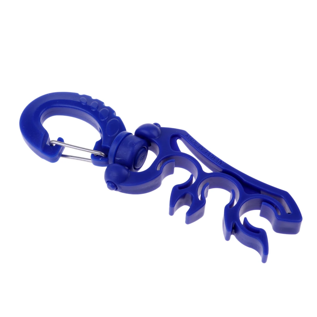 Perfeclan Scuba Diving Triple 3 Hose Regulator and Gauge Holder Clip Retainer Gear Equipment Dive Hose Holder