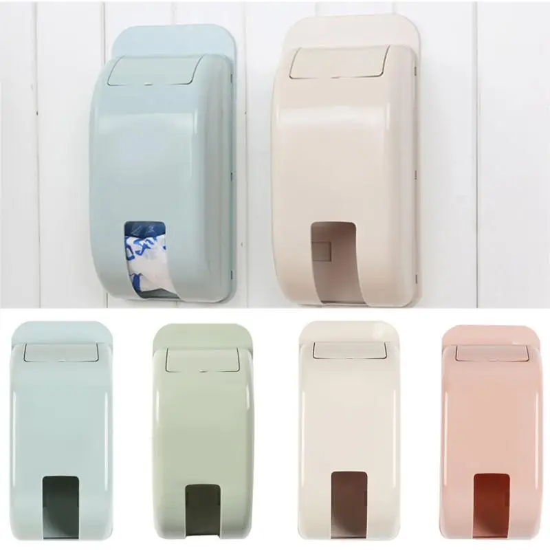 4 цвета мешки для мусора диспенсер настенный пластиковый мешок коробка для хранения стеллаж контейнер кухня ванная комната Органайзер