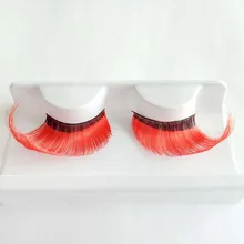 Пара женщин Хэллоуин вечерние макияж искусство Красная волна накладные ресницы X91425Down