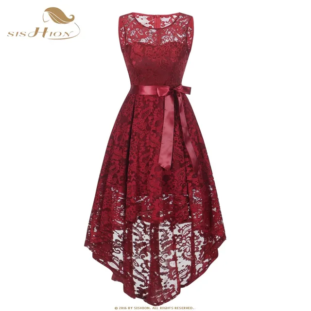 ladies red lace dresses