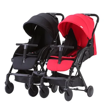 

Twin Baby Stroller Second Child Stroller Double Car Folding Children's Trolley Multi-function Light Reclining Detachable doble