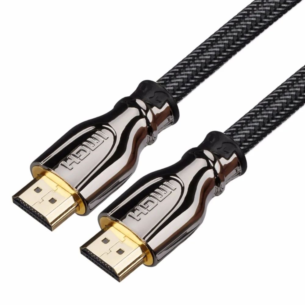 1 м 2 3 5 Плетеный Ultra HD HDMI кабель v2.0 высокоскоростной + Ethernet HDTV 4K кабели | Электроника
