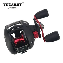 Yucarry бренд 7.3: 1 хорошее качество ulttra Свет Литье приманки катушки левой правой рукой модель из металла шпули Мультипликаторной катушки Рыболовные катушки