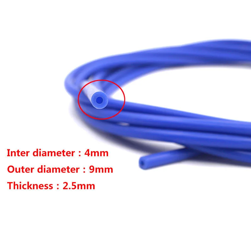 JX-LCLYL 16.4ft 5M Blue Universal 4mm Car Vehicle Silicone Tubing Vacuum Tube Hose Pipe
