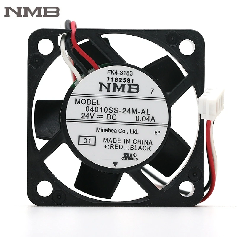 

Original For NMB 04010SS-24M-AL 4010 24V 0.04A 40mm 40*40*10mm silent quiet axial mini cooling fan