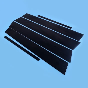 

beler Black 6Pcs Mirror Effect Window Pillar Posts 4Door Trim Cover Decorative Moulding Kit Fit for Honda Civic Sedan 2006-2011