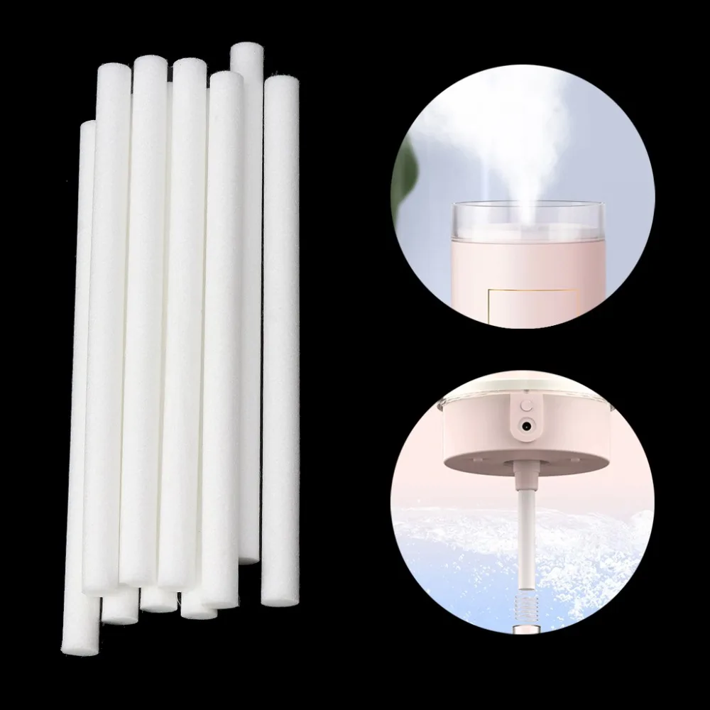 MEXI 10Pcs 10mmx170mm Humidifiers Filters Cotton Swab for Humidifier