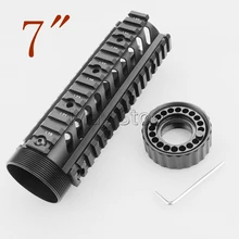 Тактический Интимные аксессуары 7 дюймов Quad Rail Handguard свободном M16 M4 AR-15 ручной Gurad подходит. 223 5.56