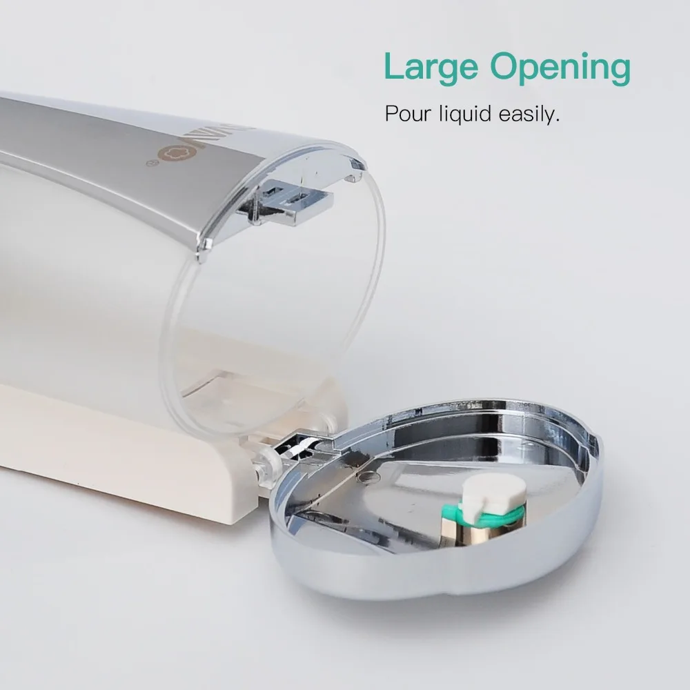 Billig Wand Montiert Hand Drücken 200ml Flüssigkeit Seife Dispenser mit Securitylock Weiß Chrom Manuelle Seife Dispenser Für Küche Bad