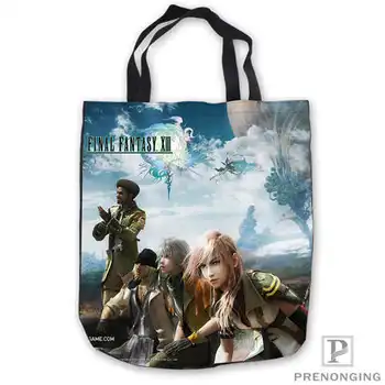

Custom Canvas lightning-final-fantasyTote Hand Bags Shopping Bag Casual Beach HandBags Foldable 180713-03-18