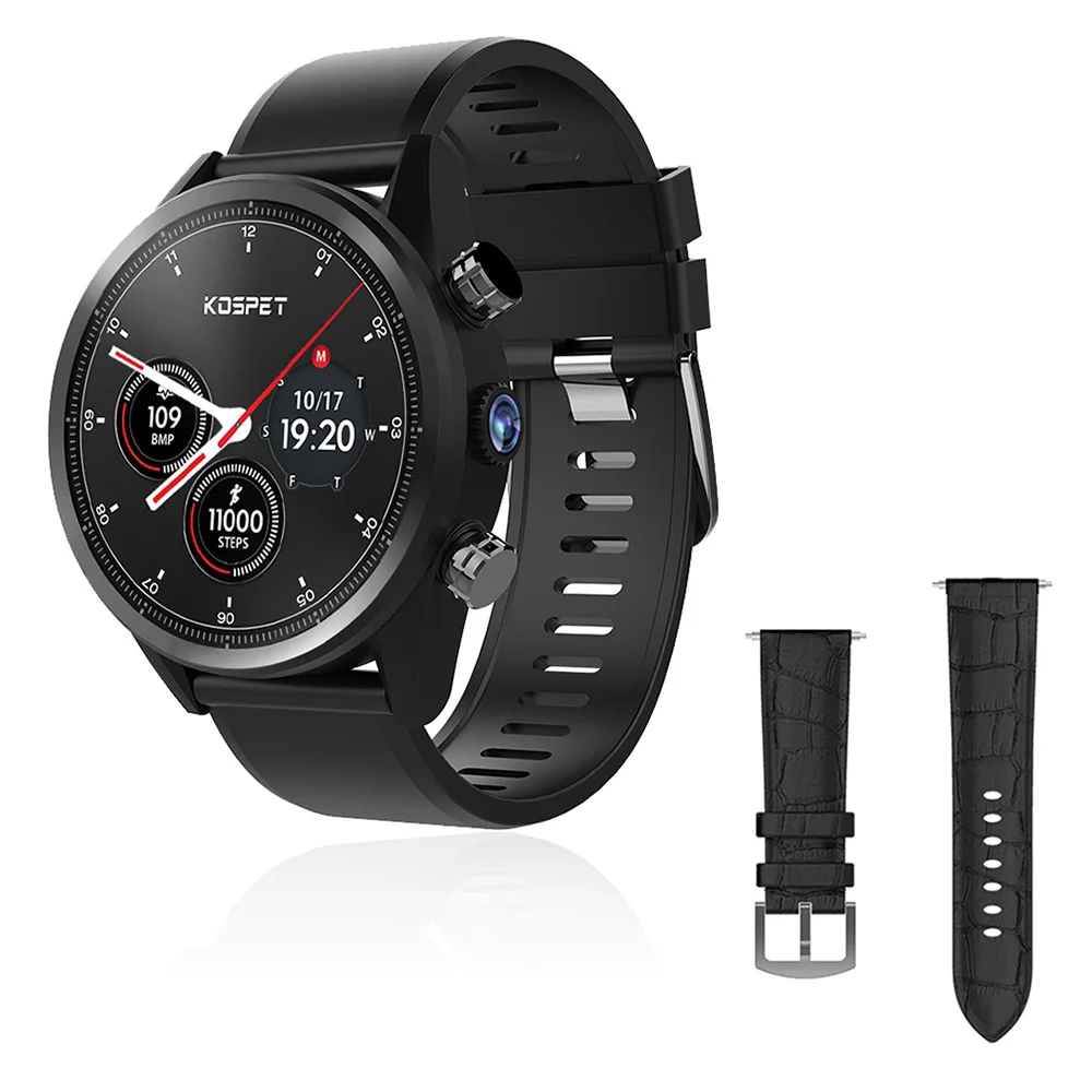 

Kospet Hope 3G 32G 4G-LTE Smart Watch Phone 1.39inch Large screen AMOLED IP67 WIFI GPS/GLONASS 8.0MP Bluetooth Smart Watch