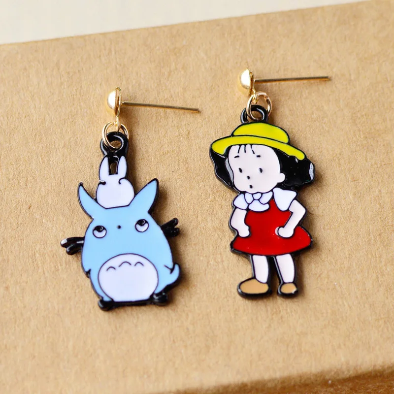 totoro stud earrings