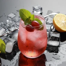 Прозрачная стеклянная чашка бутылка фруктовой воды, произведенный на одной винокурне Стекло чашки Посуда для питья пива стеклянные кофейные чашки