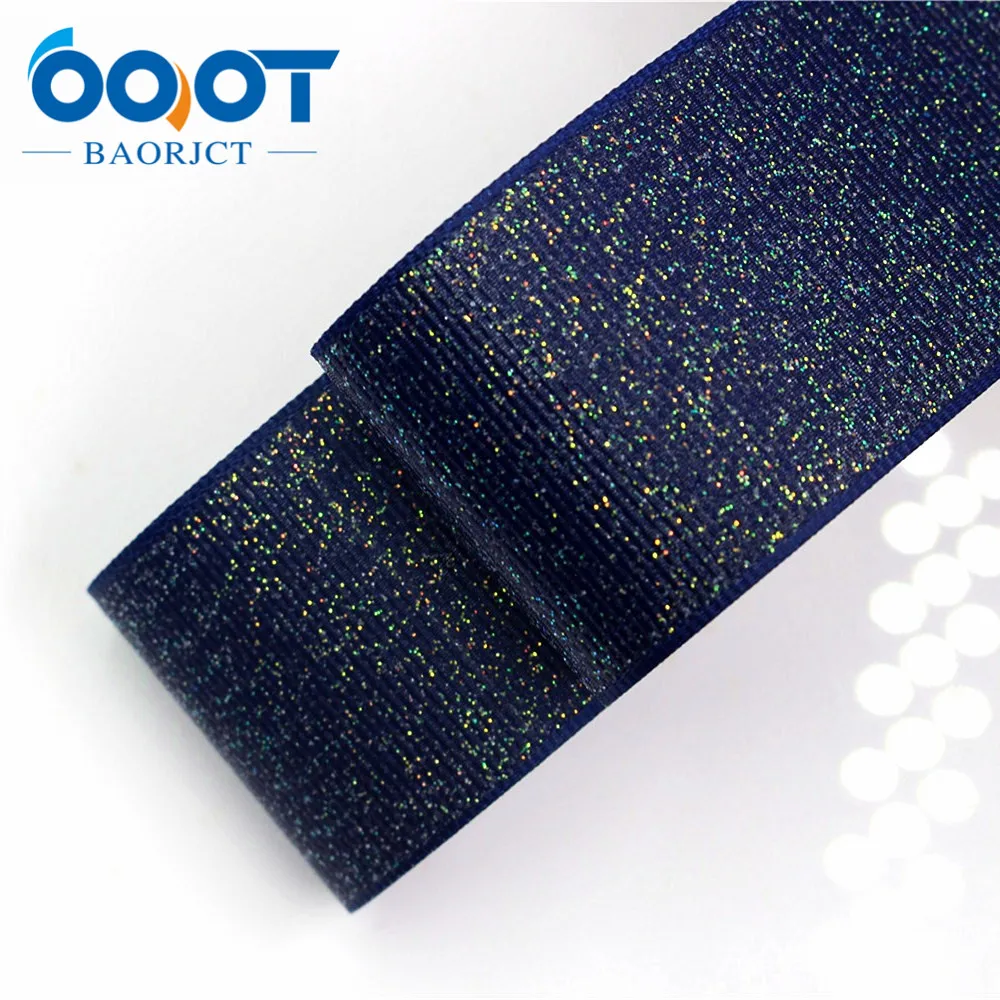 OOOT BAORJCT 38mm 10yard/lot Solid color Ribbons Thermal transfer Printed grosgrain Wedding Accessories DIY handmade material