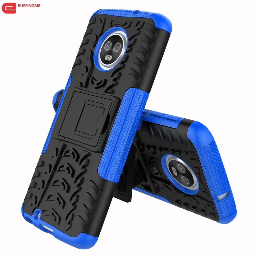 

ShockProof Case For Motorola Moto G6 Case Heavy Duty Armor Kickstand Protective Cover for Motorola Moto G6 Plus Case