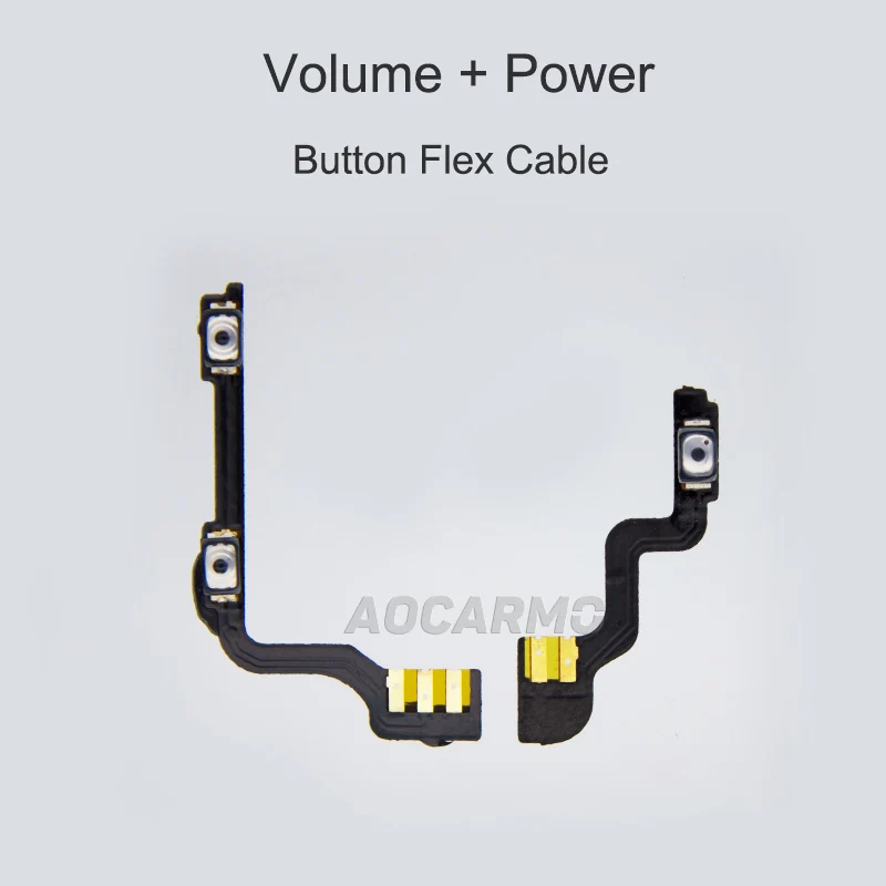 Aocarmo кнопка включения/выключения громкости вверх/вниз гибкий кабель для OnePlus One 1+ A0001 Запасная часть - Цвет: Full Set