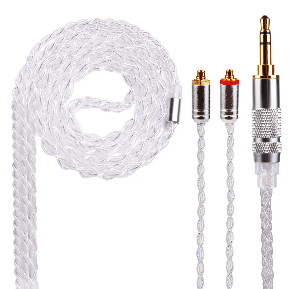 4 акции MMCX кабель для Shure SE215 SE535 0 78 мм 2 pin KZ ZS10 Знч ZAR sony 3 5 Баланс Сменные