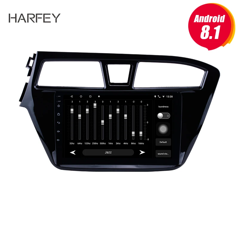 

Harfey 9" Android 8.1 car multimedia player Radio GPS Navigation for 2014 2015 HYUNDAI I20 LHD with Bluetooth USB Music WIFI