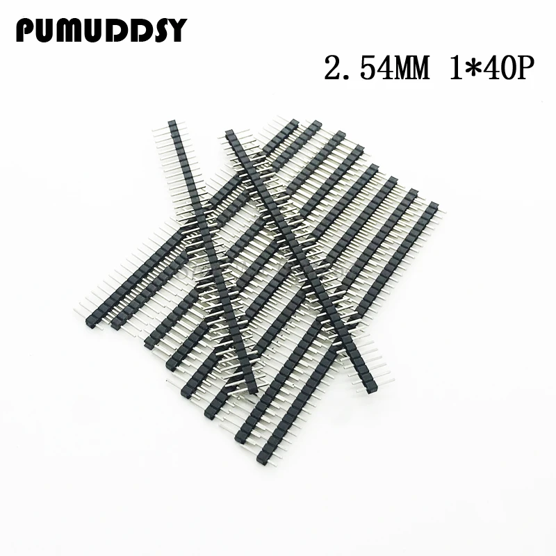 

20pcs 40 Pin 1x40 2.54mm Single Row Male Breakable Pin Header Connector Strip
