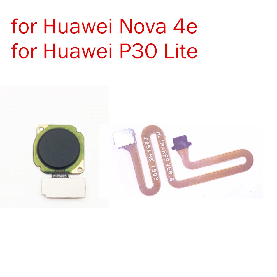 Для huawei P30 Lite/Nova 4E сканер отпечатков пальцев разъем Кнопка Home Touch ID гибкий кабель запасные части тест QC