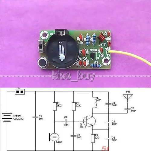 DIY Электронный Обучающий набор радио простой FM беспроводной микрофон fm