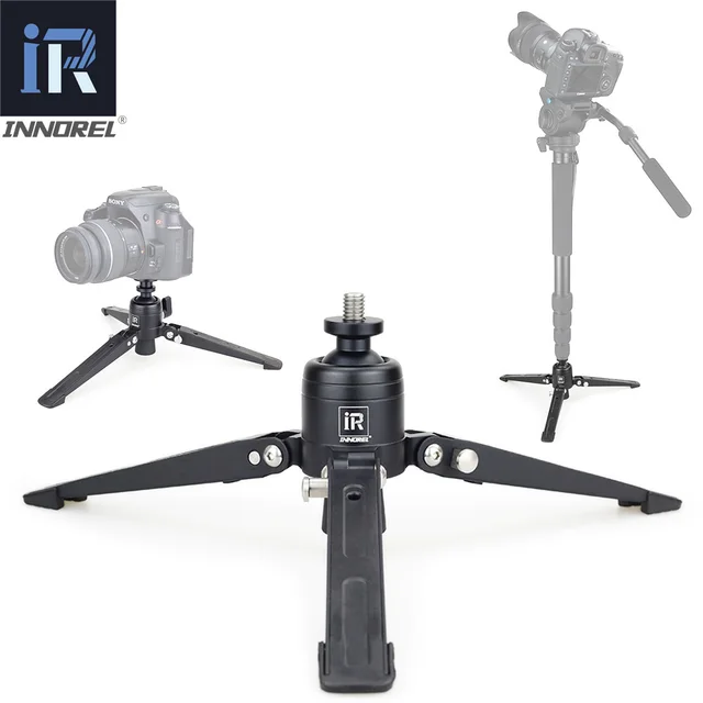 $US $28.64 INNOREL PW30 Mini Alumninum Table Tripod Base for Video Unipod Monopod Camera Stand for Canon Nikon
