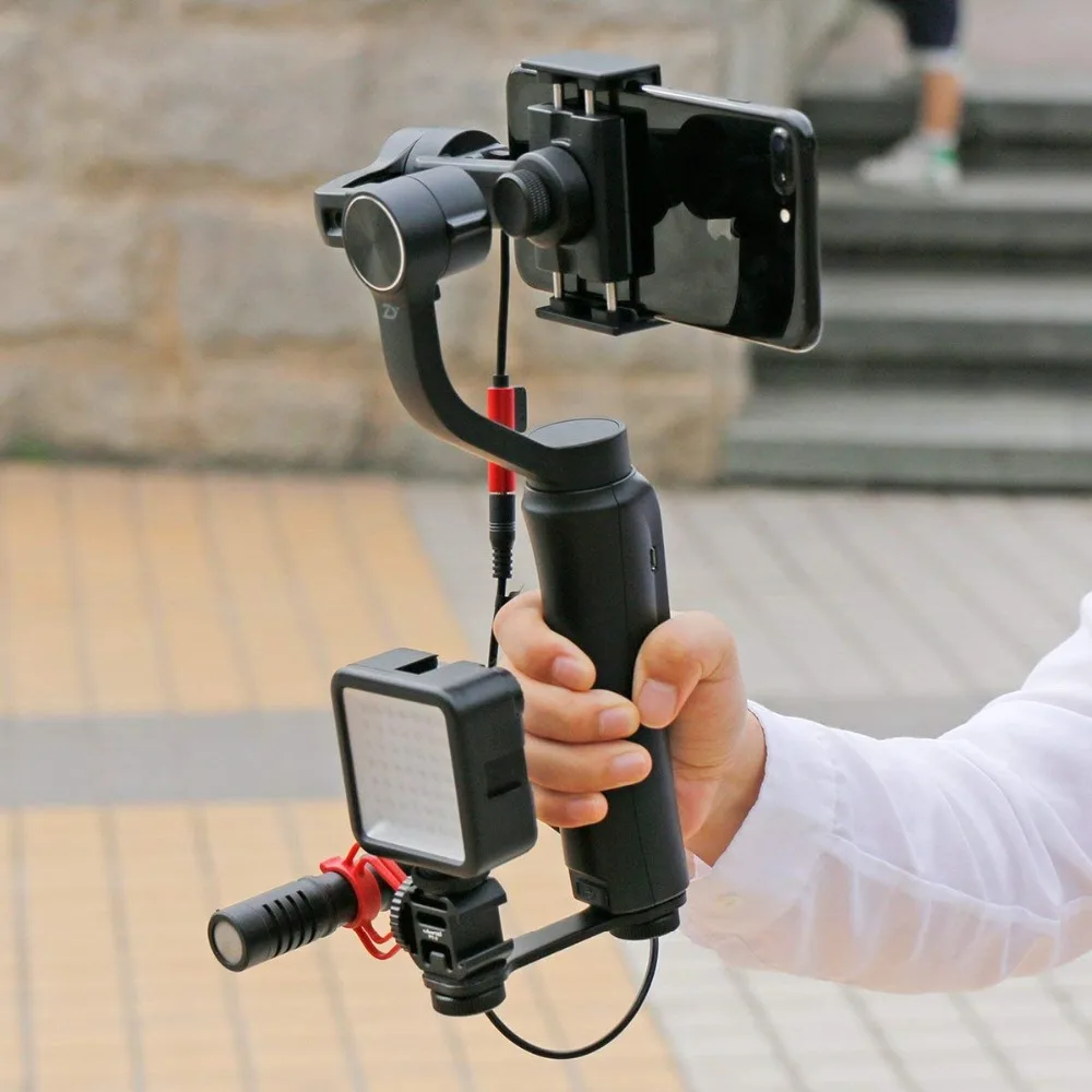 DJI Osmo Mobile 2 аксессуары тройное Крепление адаптер для горячего башмака микрофон