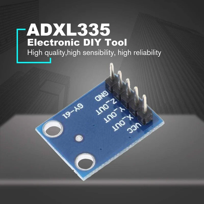 Aokin GY-61 ADXL335 модуль 3 оси цифровой датчик угла гравитационного падения наклона угловой модуль для Arduino Raspberry pi