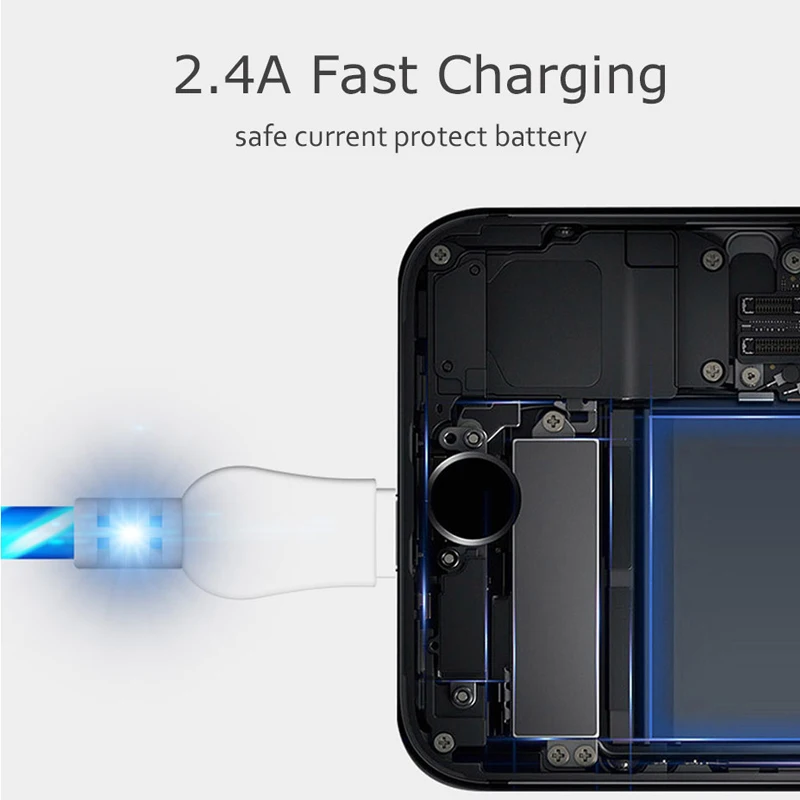 OUSU 2.4A إضاءة ليد ليلية سريع كابل شحن USB نوع C ل xiaomi كابل شاحن آيفون الهاتف المحمول الكابلات الروبوت مايكرو OUSU 2.4A إضاءة ليد ليلية سريع كابل شحن USB نوع C ل xiaomi كابل شاحن آيفون الهاتف المحمول الكابلات الروبوت مايكرو