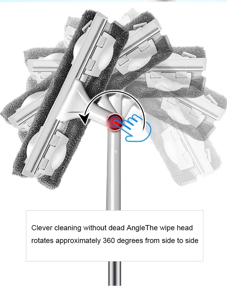 Чистящая стеклянная Швабра телескопическая мульти мытье окон высокая посадка очиститель силиконовая щетка Вращающаяся головка чистые окна дропшиппинг