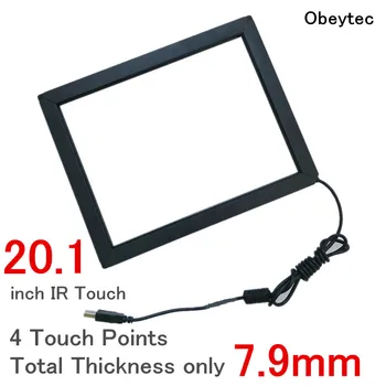 

Obeytec 20.1" 4:3 IR Touch Screen Frame, 4 points, plug and play, Super Thin, 3 mm vandal proof Glass, Highly compatible
