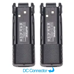 2 шт. BAOFENG UV-82 BL-8 7,4 V 3800 mAh Li-Ion Батарея с DC разъем для Baofeng Walkie Talkie BF-UV82 UV82 Плюс Радио