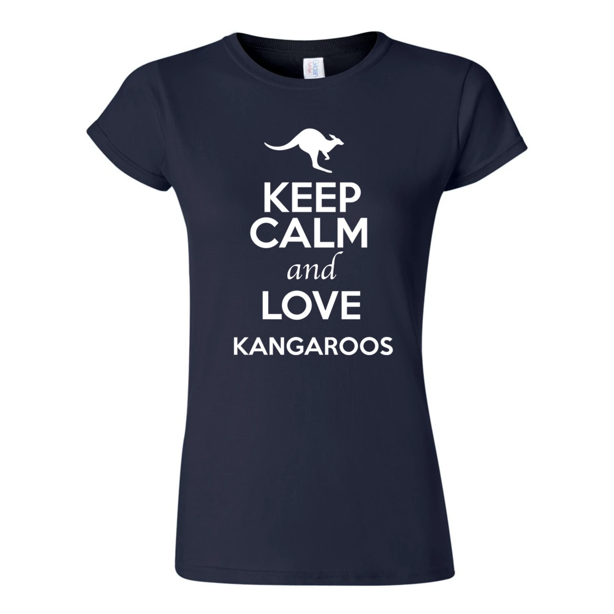 Junior Keep Calm And Love Kangaroos Animal Lover Humor T-Shirt Tee 2366 (2)