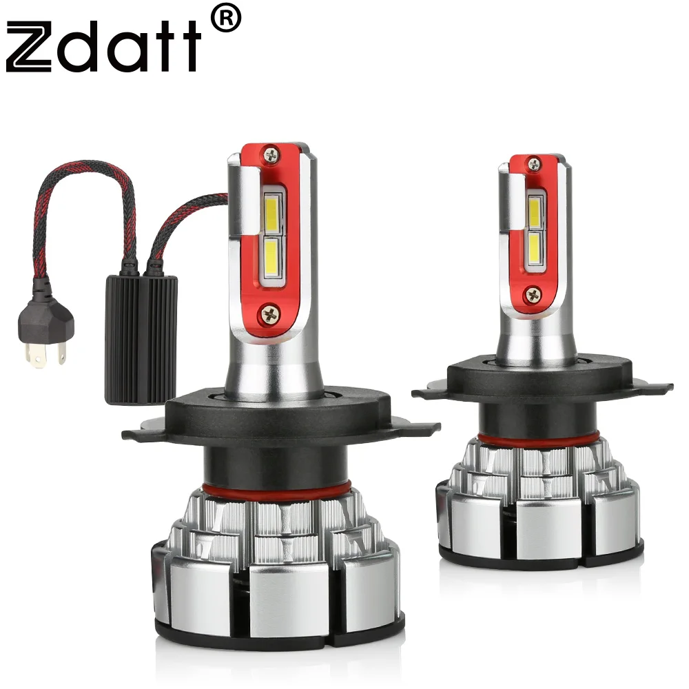 

Zdatt H4 LED Bulb Car Light Canbus 9003 HB2 Headlight Bulb 12000LM 100W 6000K 12V 24V Turbo Auto Motorcycle Lamp Hi/Lo Beam