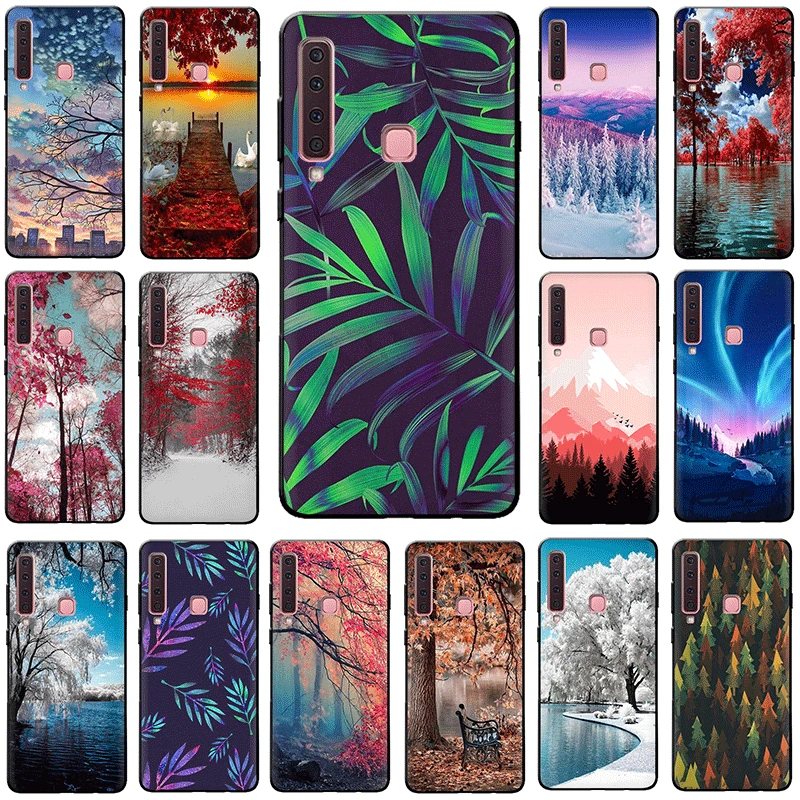 

Nature tree soft silicone phone case for Samsung Galaxy A3 A5 A6 Plus A7 A8 A9 A10 A30 A40 A50 A70 J6