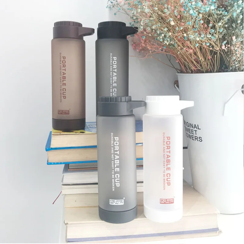 

Hot Sale Protein Shaker Portable Motion Water Bottle Bpa Free Plastic For Sports camping hiking Yoga Running Travel Outdoors Cup