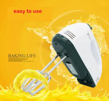 

high quality home use electric egg beater 220v mini mixer 100w dough mixer with 7 gears hand hold egg mixing flour mixing