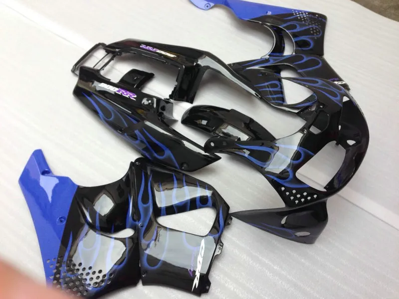 Набор обтекателей мотоцикла для HONDA CBR900RR 893 96 97 CBR 900RR 1996 1997 900 ABS Blue flames black