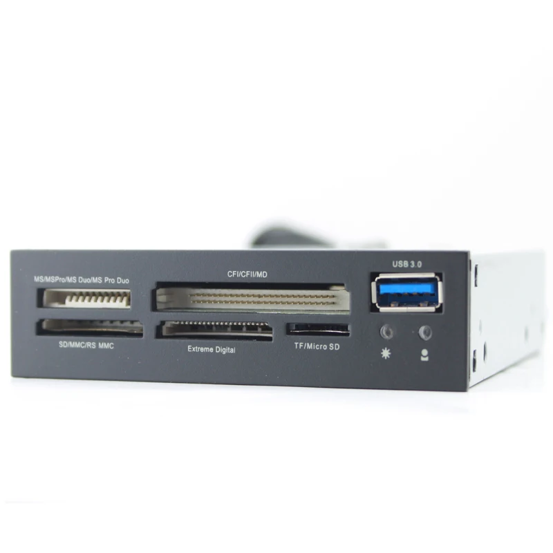 All In 1 Internal Card Reader USB 3 0 3 5 Floppy Bay Front Panel SD