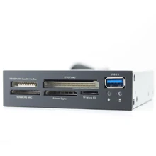 All In 1 Internal Card Reader USB 3.0 3.5″ Floppy Bay Front Panel SD,CF,MS,XD TF Card Reader USB Flash Memory ,1 USB 3.0 Port