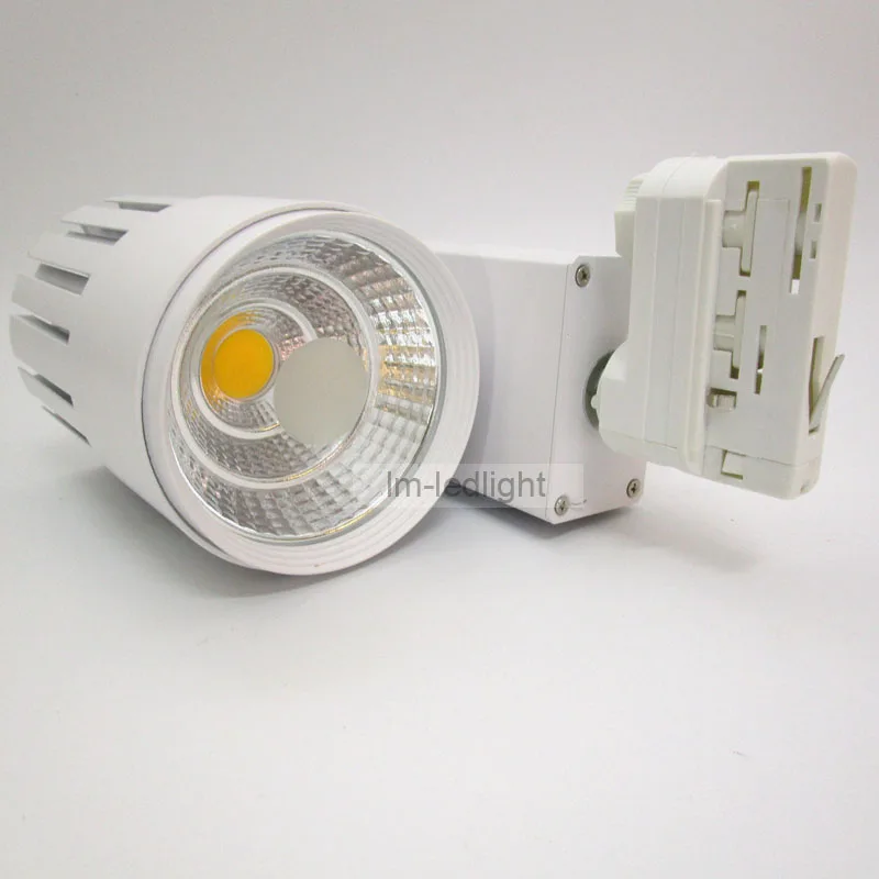 

dimmable 30w led track light 4 wire 3 phase rail verlichting track light fixture led rail lights free shipping 20pcs