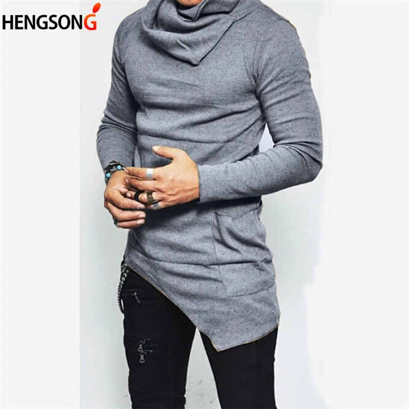 Mens turtleneck hoodie Clearance