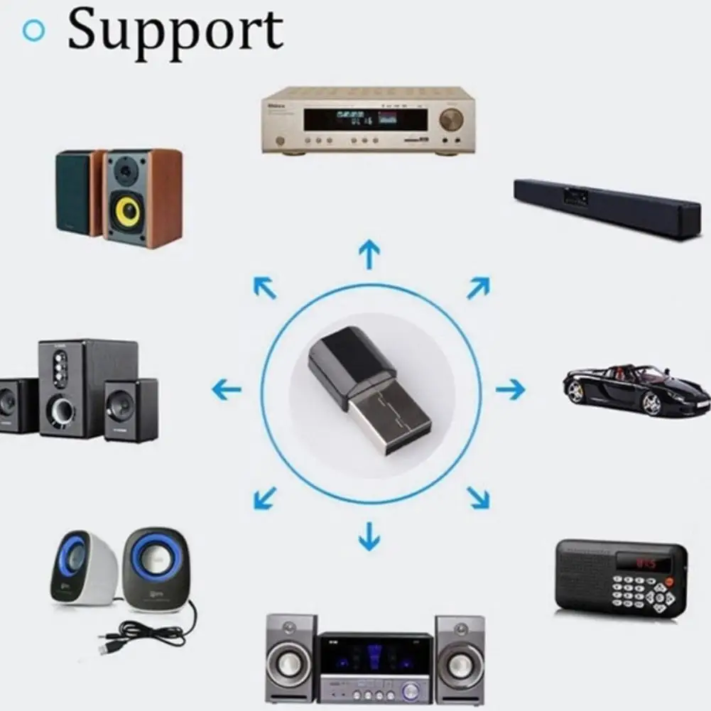 AUX Bluetooth 4,0 приемник адаптер автомобильный планшет аудио музыка беспроводной приемник ключ для динамика AUX 3,5 мм USB Авто усилитель