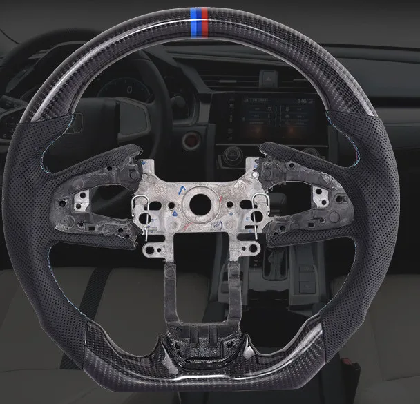 

New Carbon Fiber Steering Wheel For Civic Refitting For General Motors Interior Accessories
