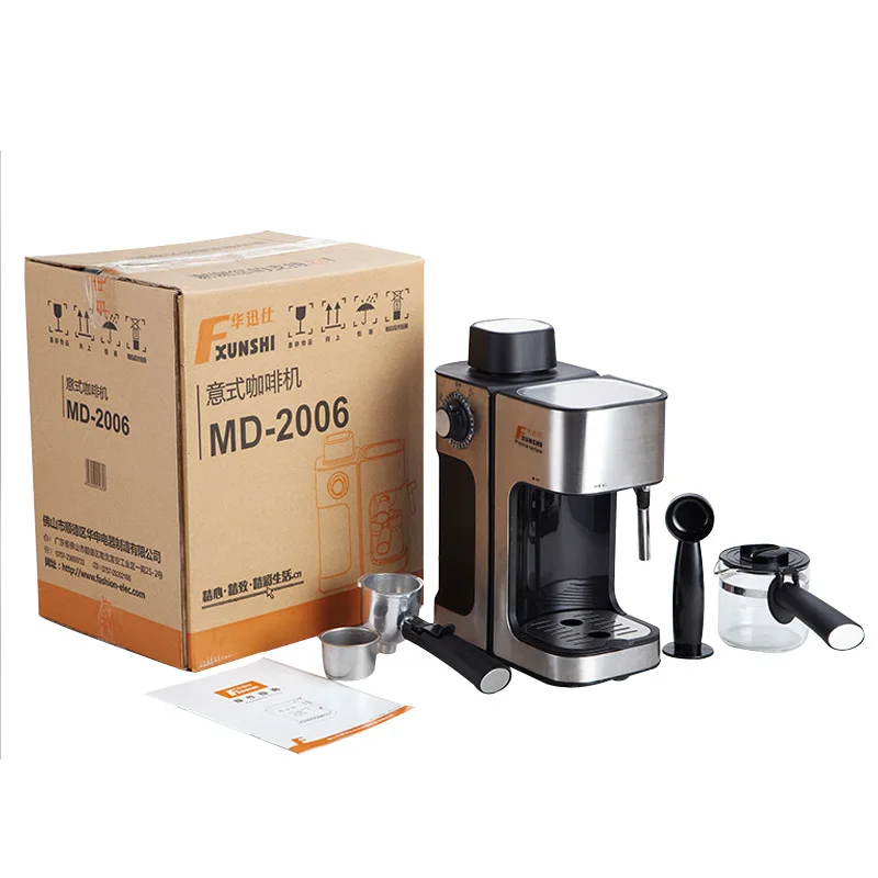 0.24L 5 Cups Electric Coffee Maker / Milk Foam Maker Office Espresso Italian Style Automatic Insulation Electric Coffee Machine