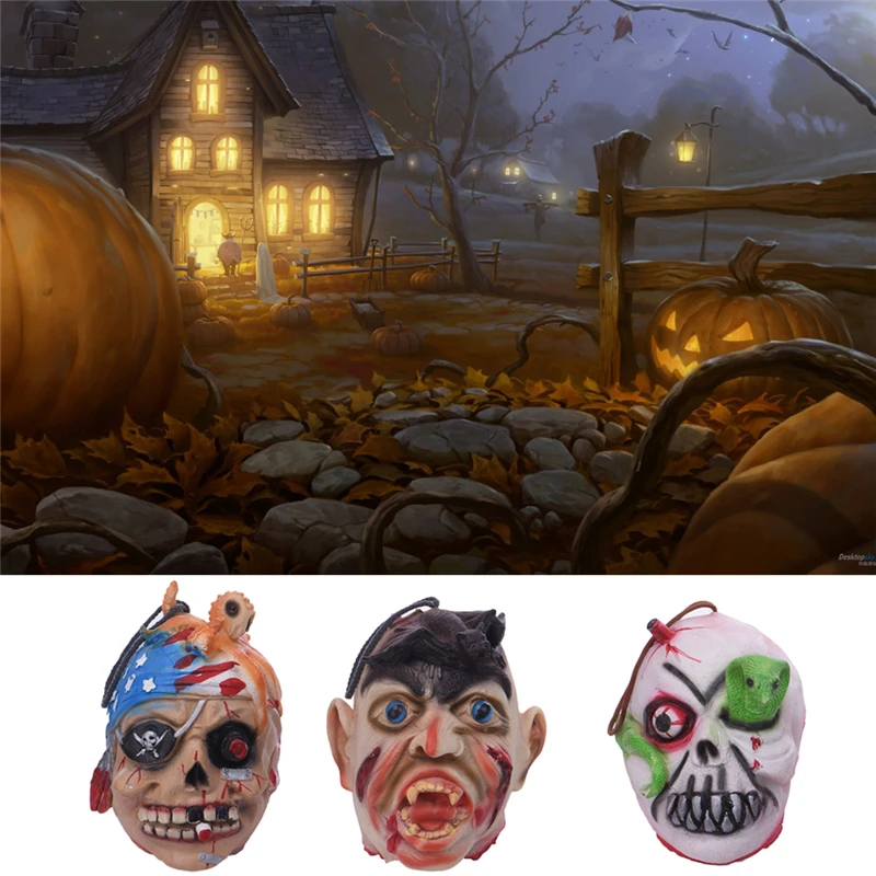 1 PCS Creepy Seul Œil Pirate Fantôme Masque Halloween Costumes Masque partie Cosplay Drôle Fantôme Halloween Masque 3 Type Ressemble Très réel